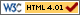 Icona di validit&agrave; dell'XHTML usato, secondo le specifiche del W3C