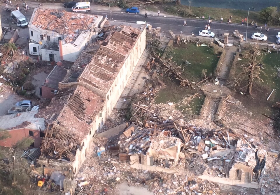''Emergenza tornado in Veneto 8/7/2015 